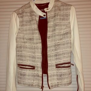 Faux Leather Jacket with Texture